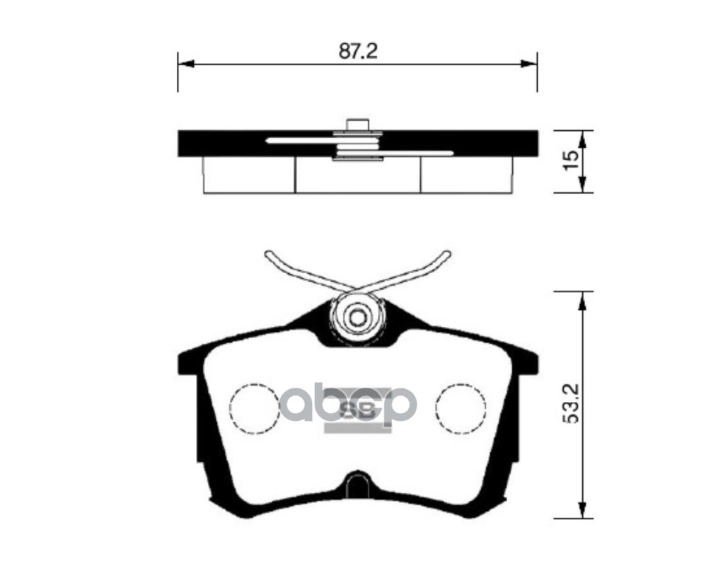 Колодки задние SANGSIN BRAKE SP1635